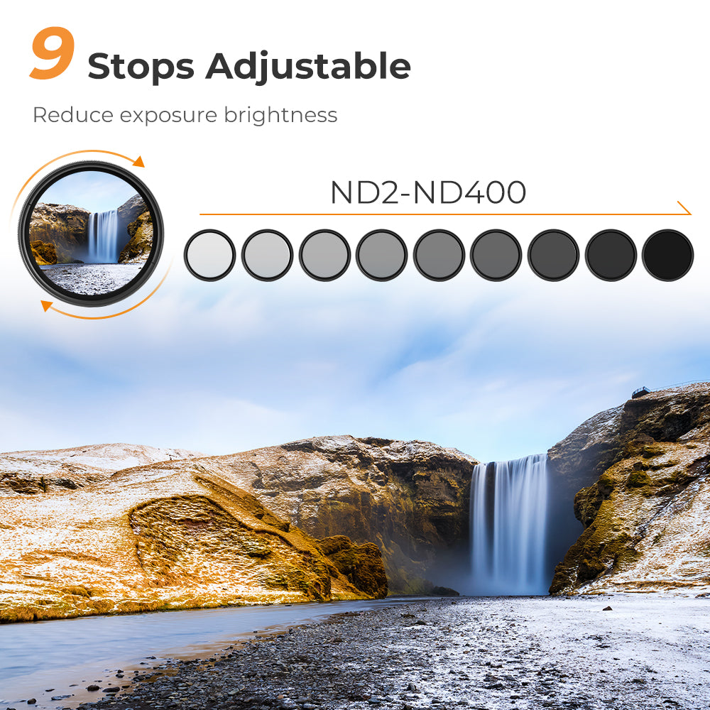 K&F Variable Filter ND2-400 (1 to 9 Stops) K&F Variable Filter ND2-400 (1 to 9 Stops)
